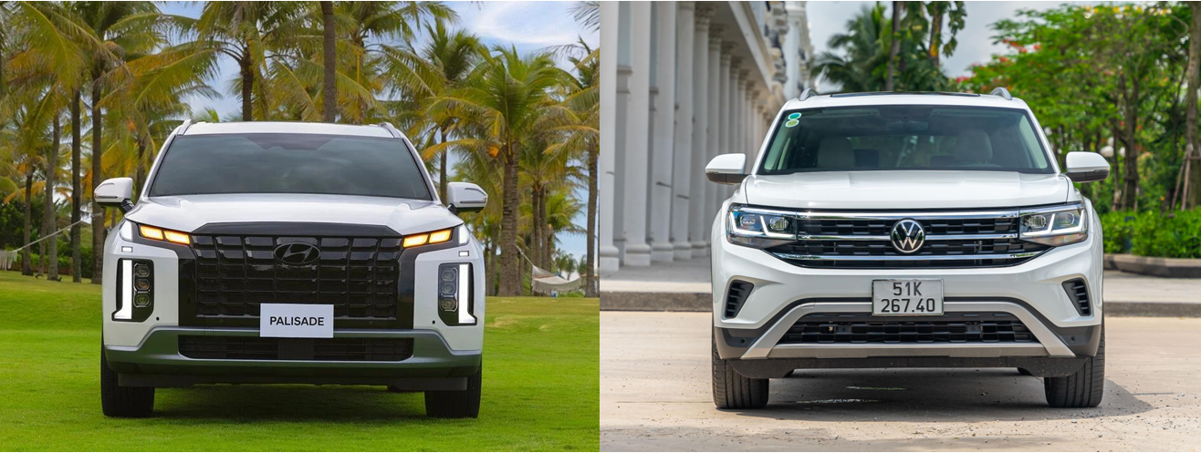 Volkswagen Teramont và Huynhdai Palisade